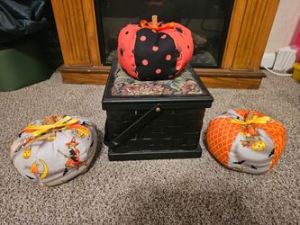 Halloween fabric pumpkins