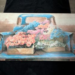 Flowers in Truck Bed Painting.