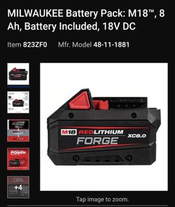 Milwaukee M18 FORGE XC 8.0Ah Batteries — Brand New 🔥 (4 Available)