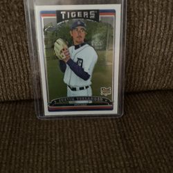 2006 Topps Chrome Justin Verlander Rookie Baseball Card 