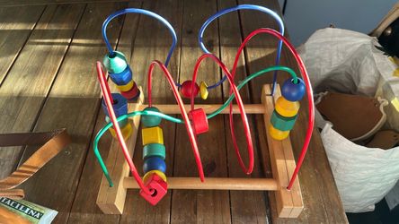 Wooden Bead Maze Activity Toy