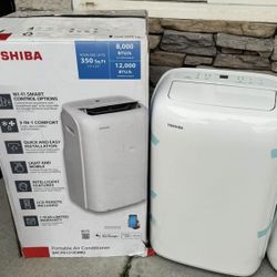 Toshiba, Portable Ac 12,000 BTU Cools 350 Sq Ft