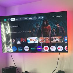 65 Inch 4k TV With Fancy LEDs And Adjustable Mount