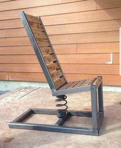 Metal & wood Chairs and benches