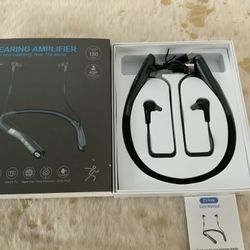 Bluetooth, rechargeable amplifier.  New.   Works with phone, TV, music.  Adjustable volume.   