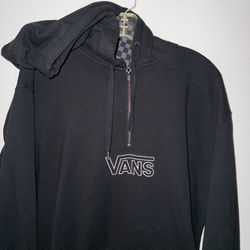 Vans Quarter Zip Hoodie Off The Wall 