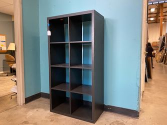 IKEA Kallax Black 8 Cubby Bookcase