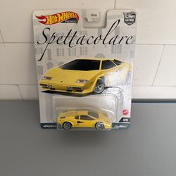 Hot Wheels Premium Real Riders - Lamborghini Countach LP 5000 QV (Yellow)