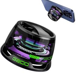 Multifunctional magnetic Bluetooth speaker with RGB light, wireless waterproof magnetic speaker for phones, tablets, laptops and switches, playback ti