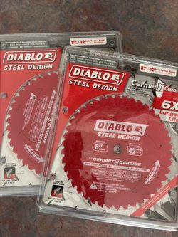 Diablo cement carbide blades 8”