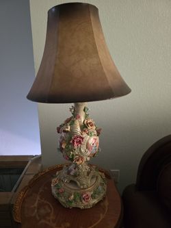 Two lamps with two tables two