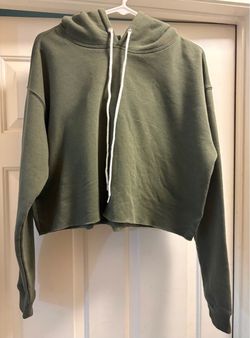 Wild Fable Army Green Cropped Sweatshirt – Size L