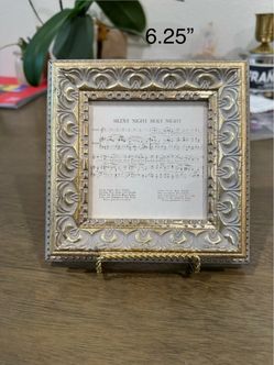 Ornate Frame Silent Night canvas art print