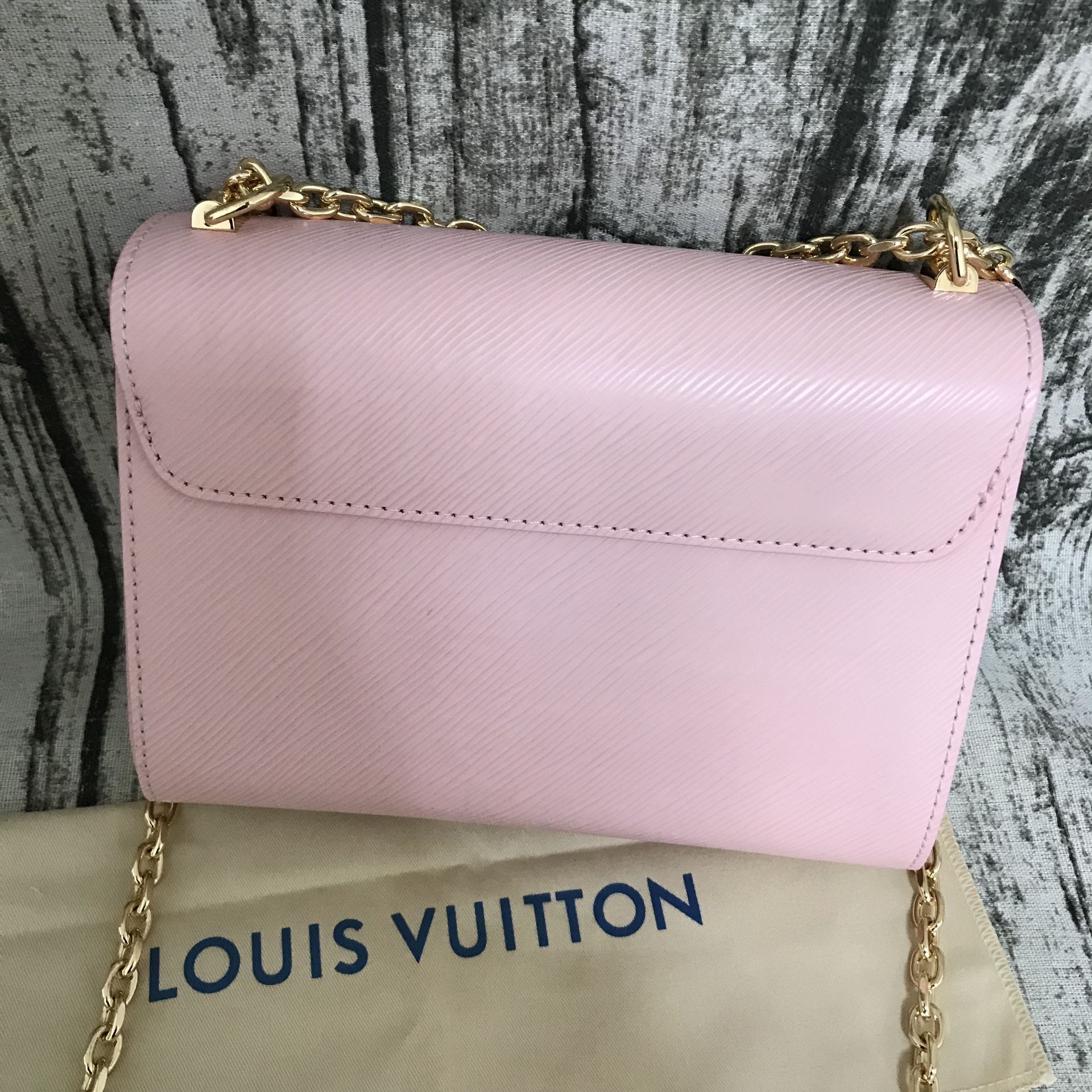 Louis Vuitton Bag Epi Pink Bag Twist Lock LV Women's Chain Bag Shoulder