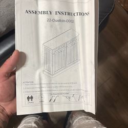 Decorative home decor, dustbin double with drawers. Absolutely brand new just been open to pull out the instructions to take a picture of it cause cou