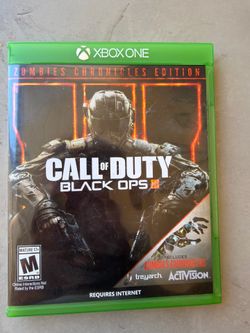 Xbox One Call Of Duty Black Ops 3 III Zombies NO Game Add on