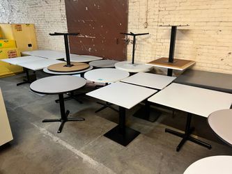 SQUARE & ROUND TABLES   -can deliver-
