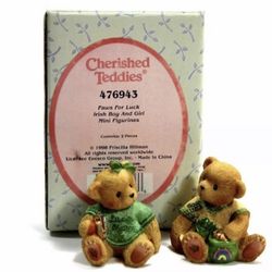 Cherished Teddies “Paws For Luck” Figurines