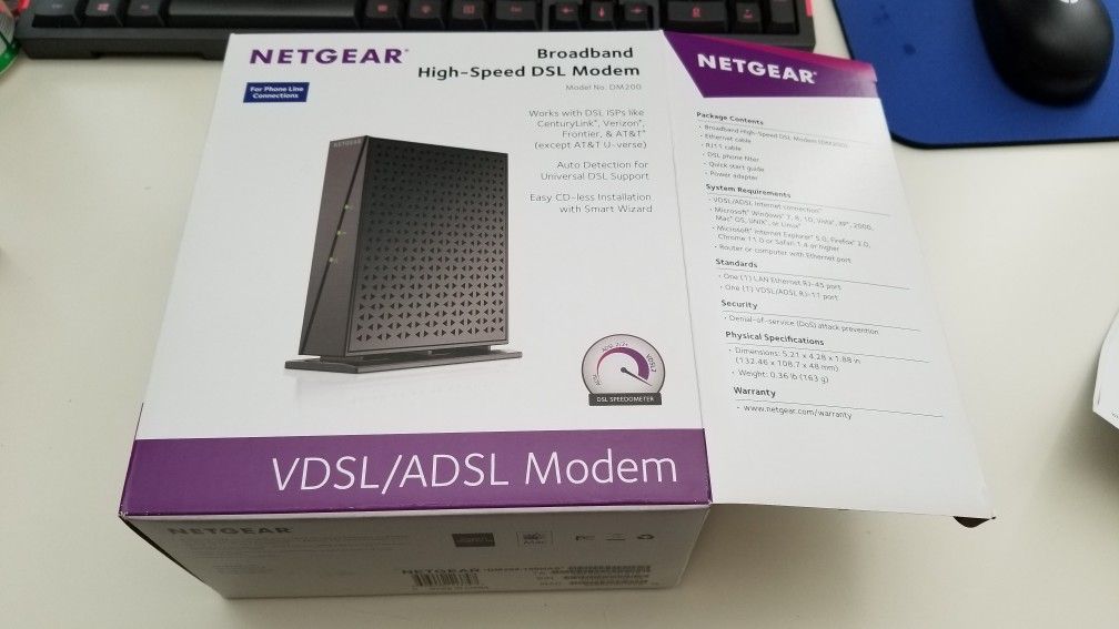 Netgear modem Frontier verizon etc