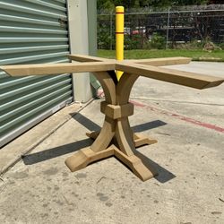 Hand Made Solid Wood Executive Pedestal Dining Table Base - $600 OBO