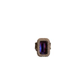 NWOT- Purple And Silver Statement Ring By Paparazzi, 1.25” Height