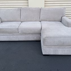 Light Gray Ashleys Furniture Sectional (WILL DELIVER)