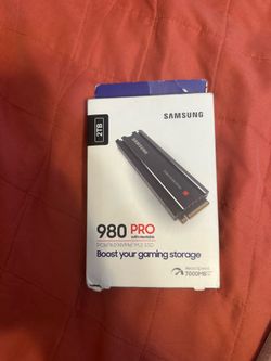 Samsung 980 PRO 2TB PCIe 4.0 NVMe M.2 SSD with Heatsink – BRAND NEW & FACTORY SEALED