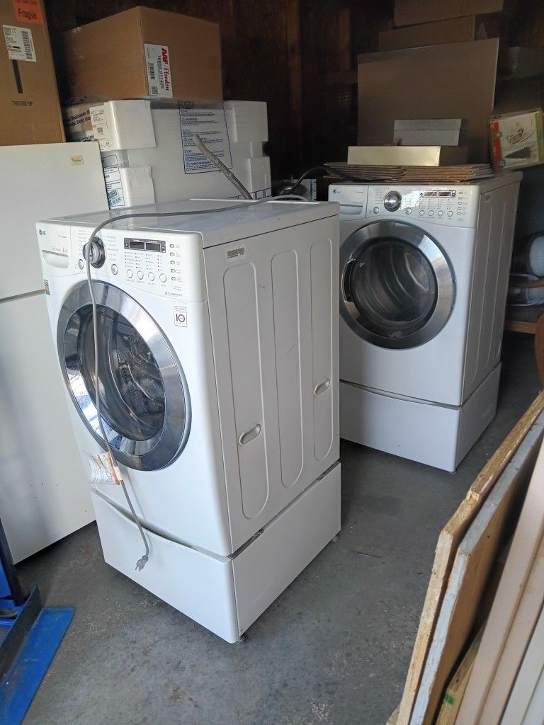 Washer Dryer With Pedestals