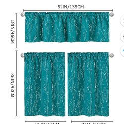 3PIECE•Kitchen Curtains•$10