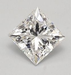 .99 Carat Princess White Lab Grown Diamond, Color D, VVS2