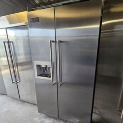 42" VIKING BUILT IN STAINLESS STEEL REFRIGERATOR 