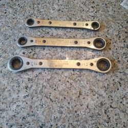 3 Old Snap On Wrenches 