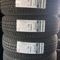215/60/16 New Tires Set Of 4 Kumho Installed And Balanced Set De 4 Llantas Nuevas Instaladas Y Balanceadas