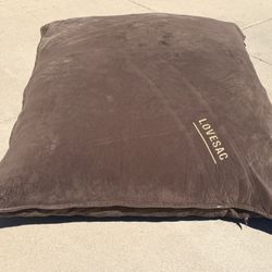 Large Brown LoveSac Bean Bag Chair 4’ x 5’ - 18” thick