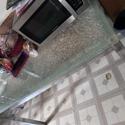 Moving Sale!!! Metal & Glass Kitchen Table