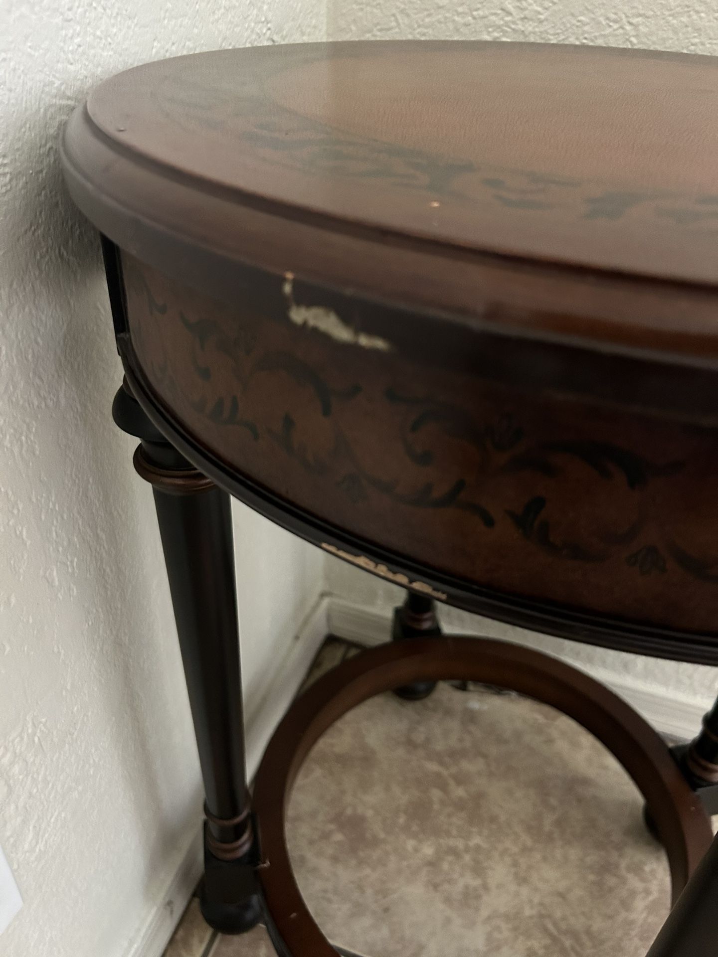 Vintage Table 27 inches tall 20 inches wide