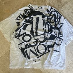 VINTAGE VOLCOM ALL OVER PRINT 90S SHIRT