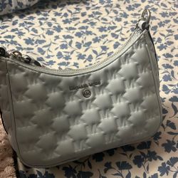 Micheal kors  shoulder bag light blue and silver