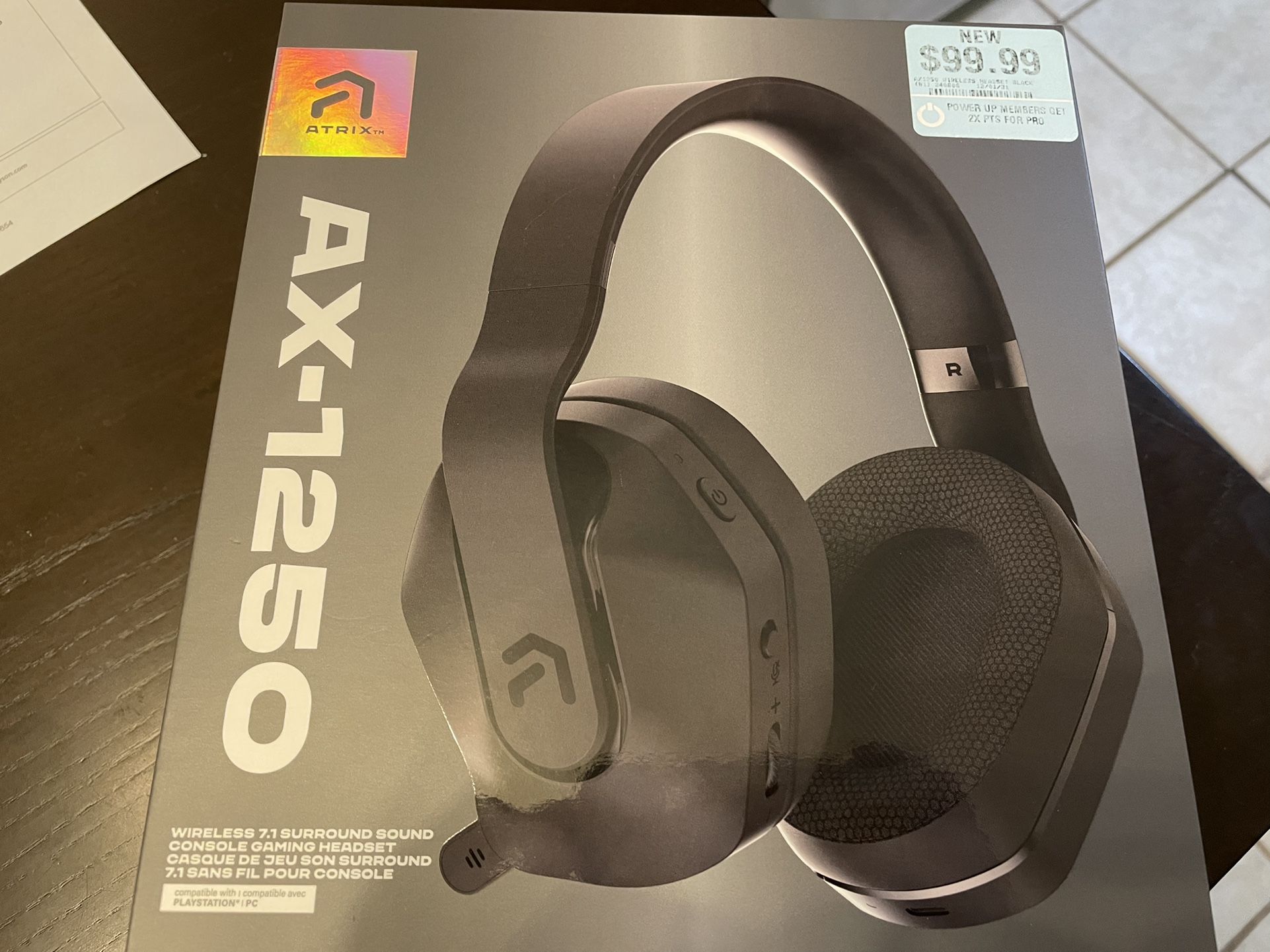 Atrix AX-1250 Wireless Gaming Headphones PlayStation/PC