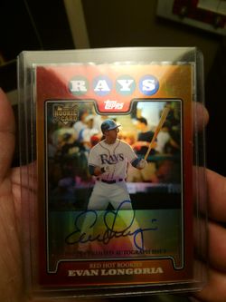 Signed Evan Longoria 2009 Rookie Card