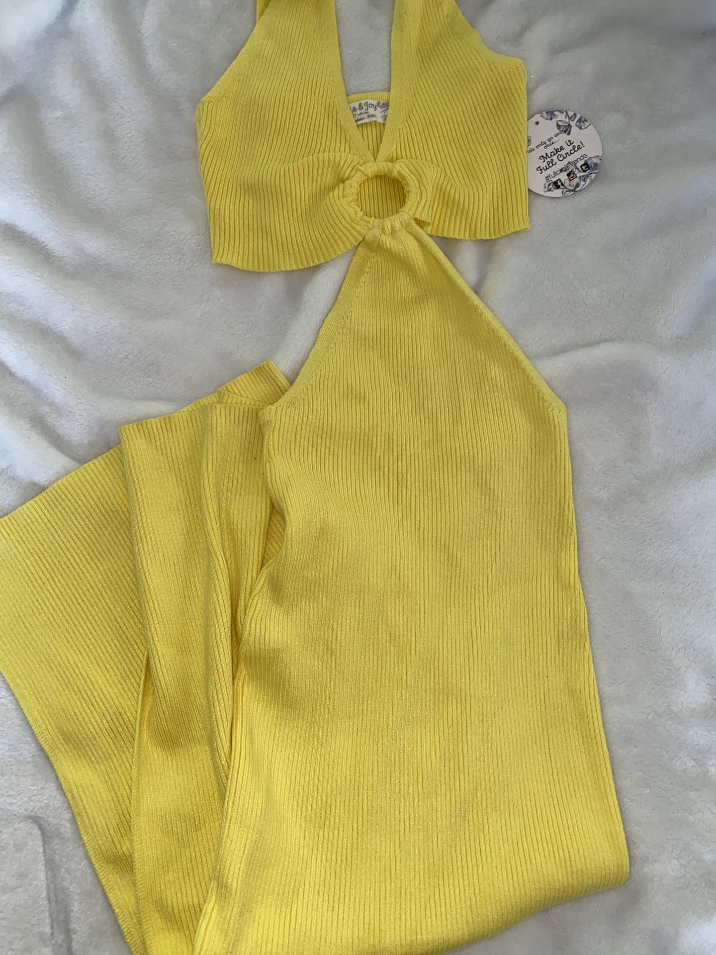 Yellow Long Dress New 