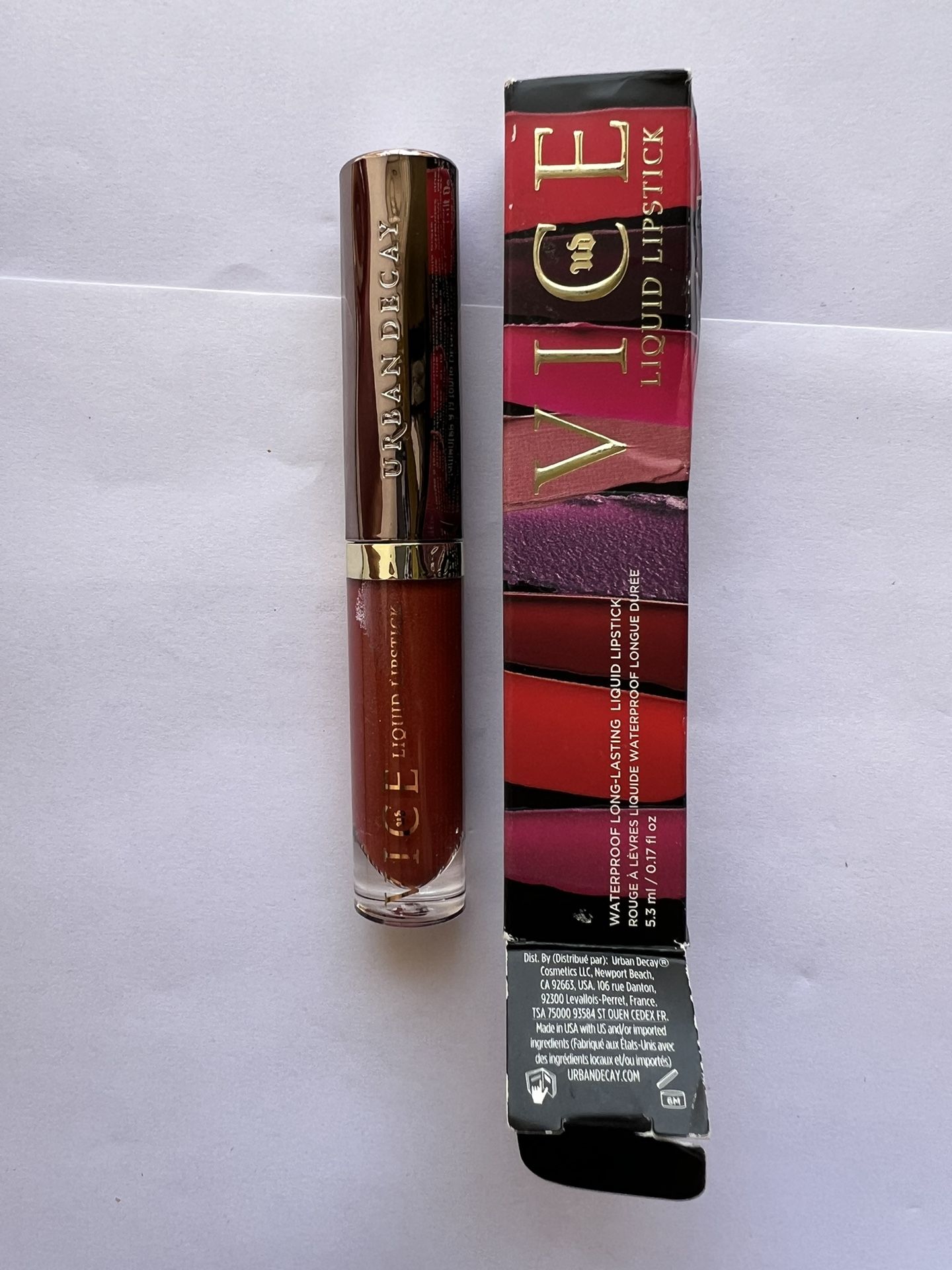 URBAN DECAY VICE LIQUID WATERPROOF LONG LASTING LIPSTICK .17 OZ Cruel NIB
