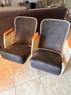 vintage folding theater seats