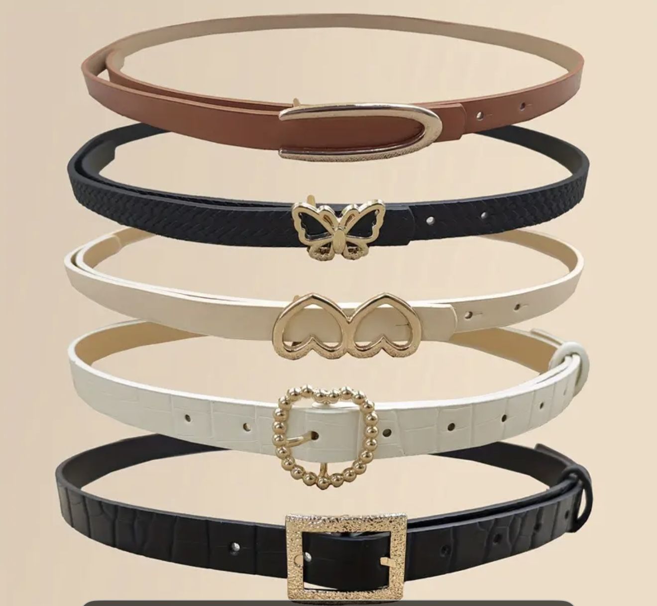 5pcs Women'S Belt Set For $20