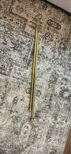 Gold Finish Metal Curtain Rod