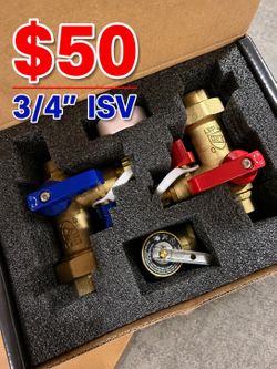 3/w4" Tankless Water Heater Isolation Valve Kit – Copper Sweat