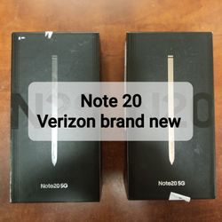Samsung NOTE 20 VERIZON BRAND NEW 