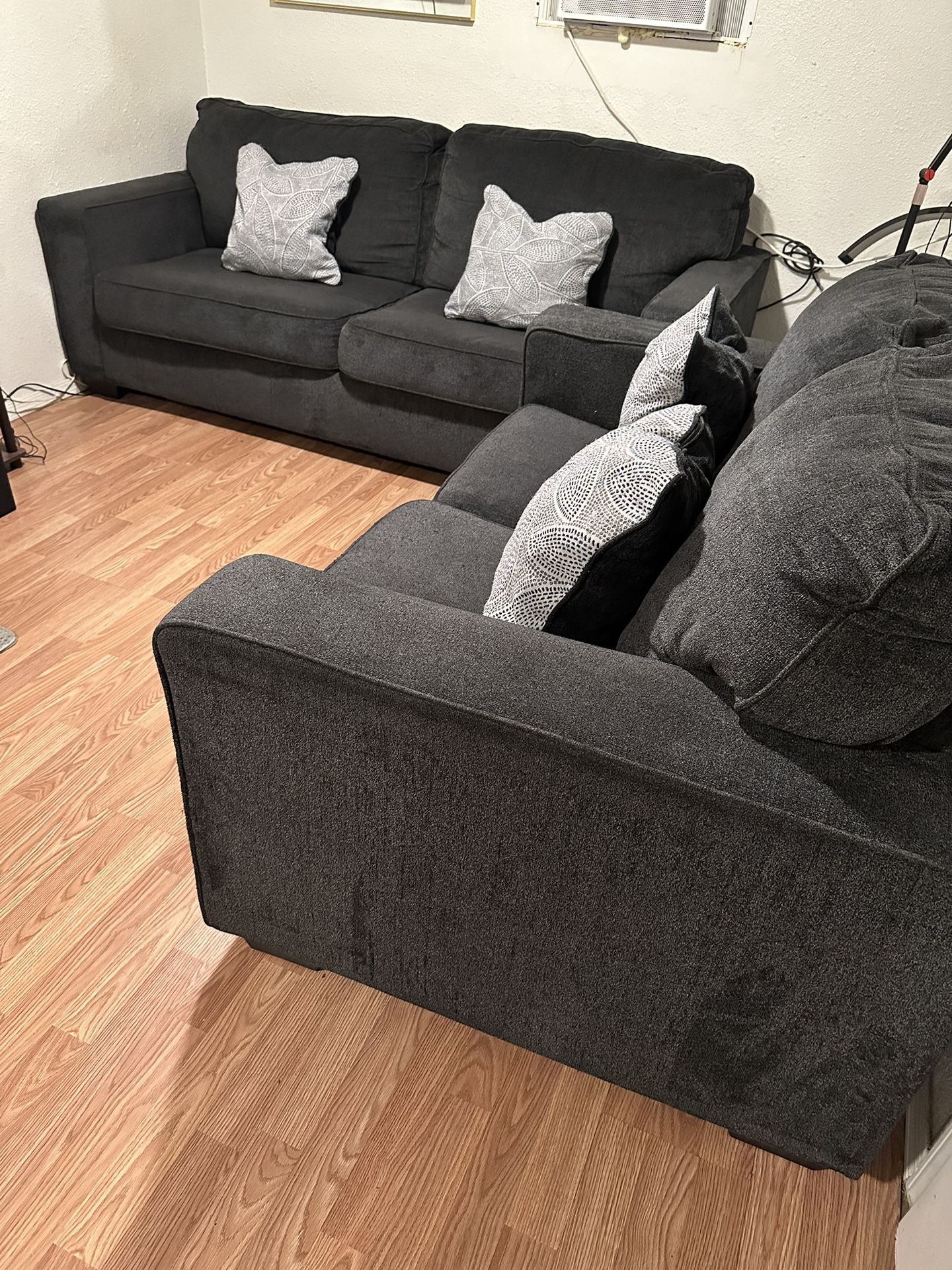 Two sofas Dark Grey 