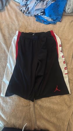 Jordan Basketball Shorts Black Red White sz M