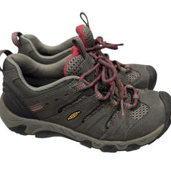 Keen Koven Low Hiking Shoes Women’s Size 6/Youth 4 Gray Pink Waterproof 1011280